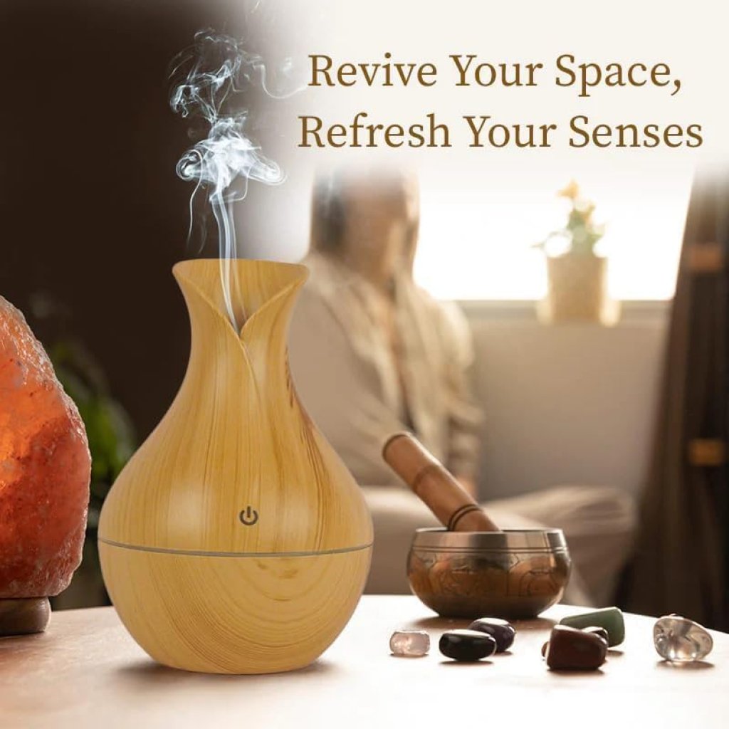 Pot Shape Wooden Humidifier Home Improvement